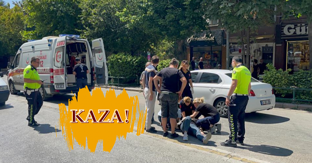 Elektrikli bisiklet çarptı