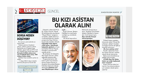 Eskişehir İlk Haber'in yeni sayısı yayımlandı