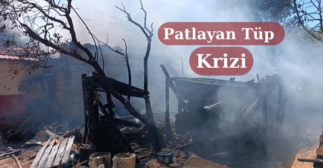 Tüp patladı, 100 metre ileri fırladı