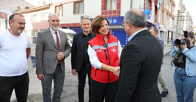 Ünlüce yol çalışmalarını inceledi