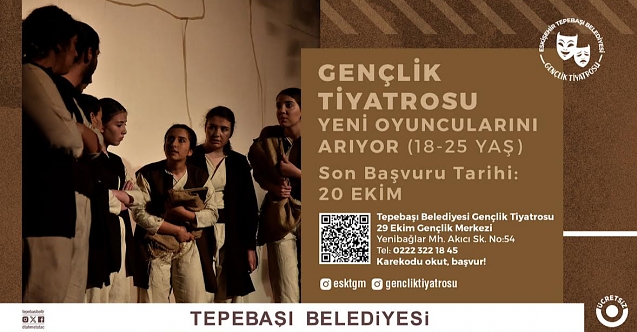 Gençlik Tiyatrosu Gençleri Bekliyor