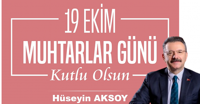 Vali Aksoy'dan Muhtarlara Mesaj