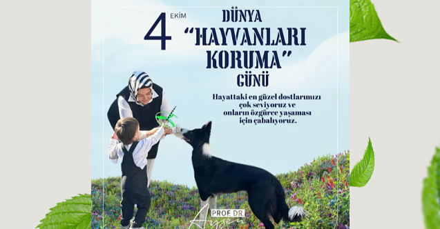 Gürcan'dan hayvanları koruyalım mesajı