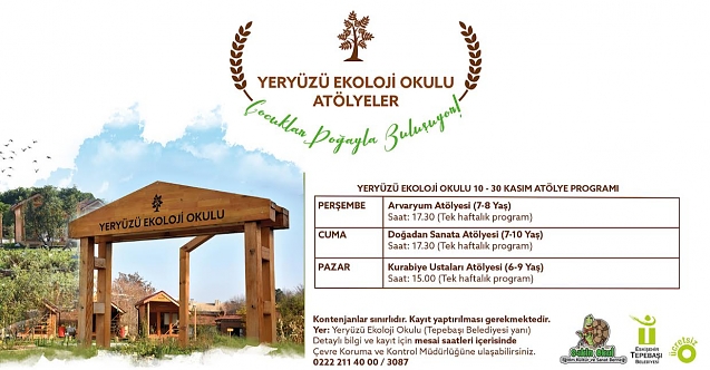 Yeryüzü Okulu Kasım Ayı Atölyeleri Başlıyor