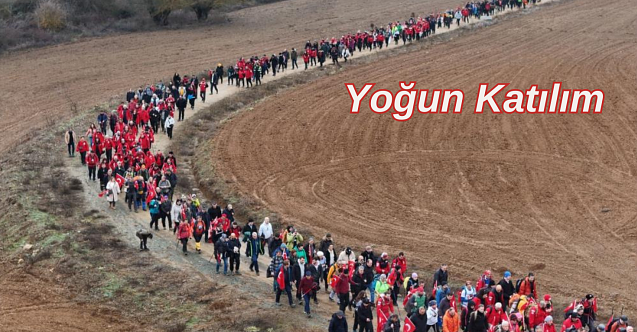 İnönü Savaşları şehitleri için 8 kilometre yürüdüler