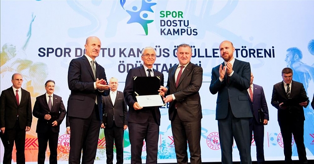 ESTÜ#039;ye Spor Dostu Kampüs” Ödülü
