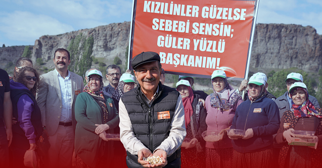 Başkan Ataç üretici kadınlar ile birlikte