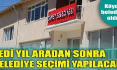 7 yıl aradan sonra belediye seçimi yapılacak
