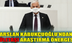 Arslan Kabukçuoğlu'ndan lületaşı araştırma önergesi