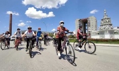 Sağlık için pedal çevirdiler
