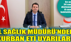 İl Sağlık Müdürü uyardı: Aman dikkat!
