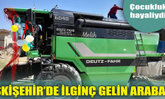 Eskişehir'de ilginç gelin arabası