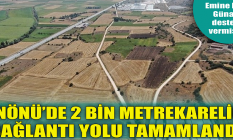 İnönü'de 2 bin metrelik bağlantı yolu tamamlandı