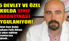 "15 devlet ve özel okulda sınıf karantinası uygulanıyor"