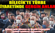 Bilecik'te türbe ziyaretinde gergin anlar!