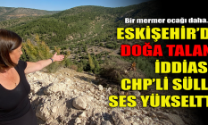 Eskişehir'de doğa talanı iddiası! Jale Nur Süllü ses yükseltti