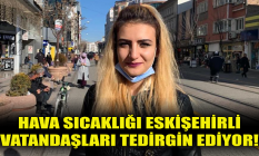 Hava sıcaklığı Eskişehirli vatandaşları tedirgin ediyor!