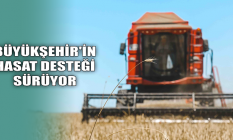 Büyükşehir'in hasat desteği sürüyor