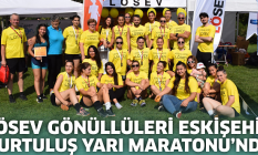 LÖSEV gönüllüleri Eskişehir Kurtuluş Yarı Maratonu'nda