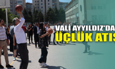 Vali Ayyıldız'dan üçlük atış