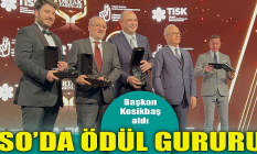 Eskişehir Sanayi Odası'nda ödül gururu!