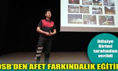EOSB'den afet farkındalık eğitimi