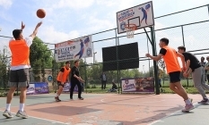 Eskişehir'deki sokak basketbolunda muhteşem final