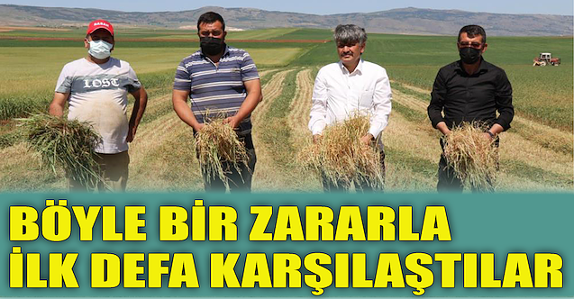 Böyle bir zararla ilk defa karşılaştılar