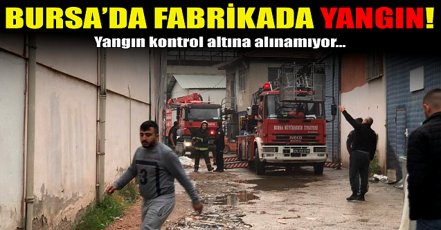 Bursa#039;da fabrikada yangın!