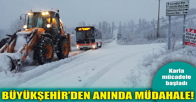 Büyükşehir#039;den anında müdahale!