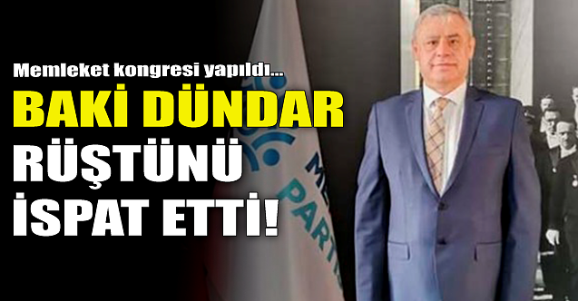 Baki Dündar rüştünü ispat etti!