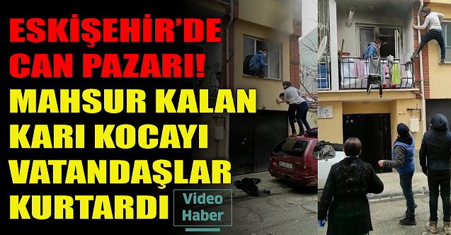 Eskişehir#039;de can pazarı! Yangın az daha can alıyordu!