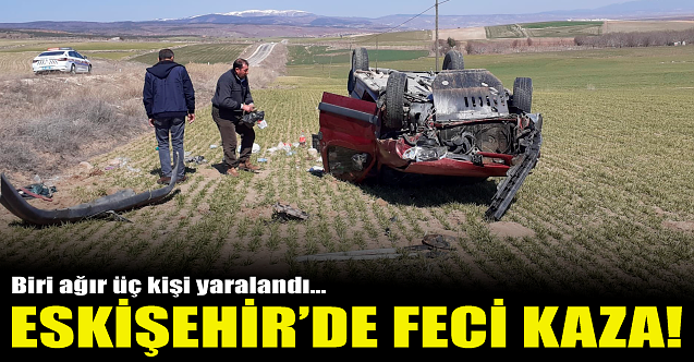 Eskişehir#039;de feci kaza! Yaralılar var...