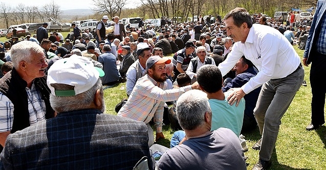 Başkan Ahmet Ataç yağmur dualarında!