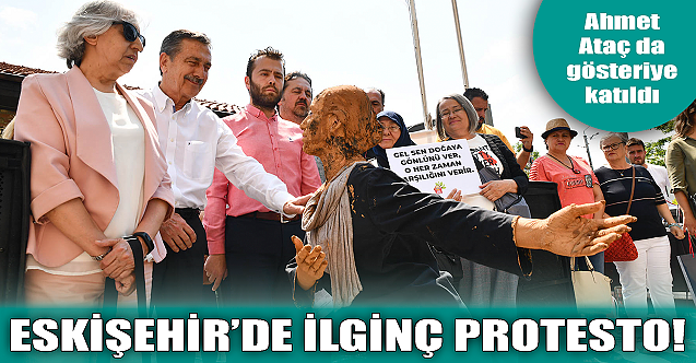 Eskişehir#039;de ilginç protesto!