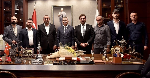 Başkan Ataç, SESPARTİ#039;li Karakaş ile görüştü