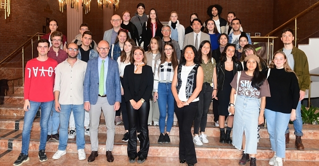 Rektör Erdal, Erasmus+ öğrencileriyle bir araya geldi