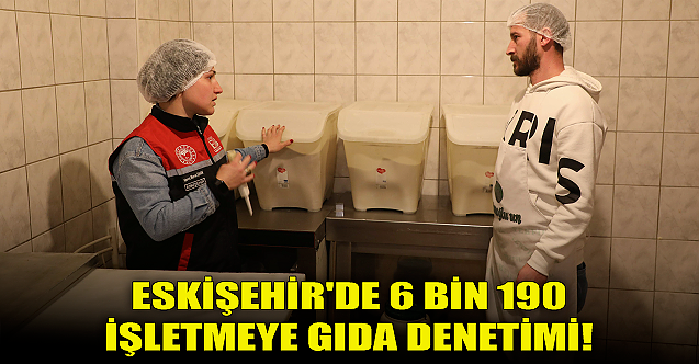 Eskişehir#039;de 6 bin 190 işletmeye gıda denetimi!
