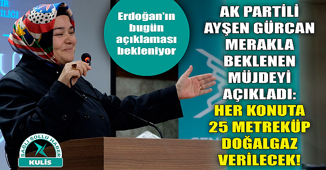 AK Partili Ayşen Gürcan merakla beklenen müjdeyi açıkladı!