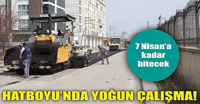 Hatboyu#039;nda yoğun çalışma!