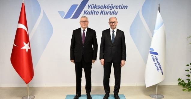 Rektör Erdaldan YÖKAK Başkanı Kocabıçaka ziyaret