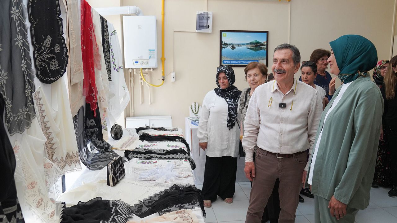 Belde Evlerinde emekler sergiye dönüştü