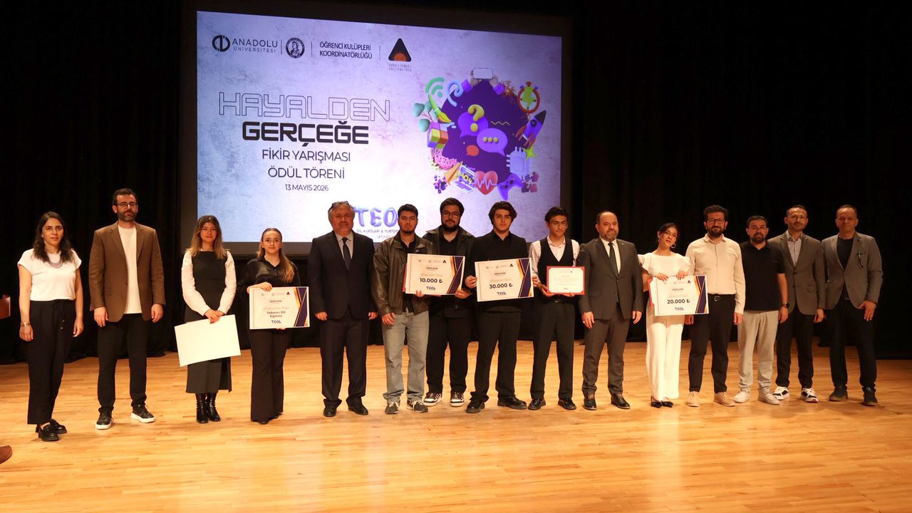 “Hayalden Gerçeğe Fikir Yarışması” Finali Anadolu Üniversitesinde Yapıldı