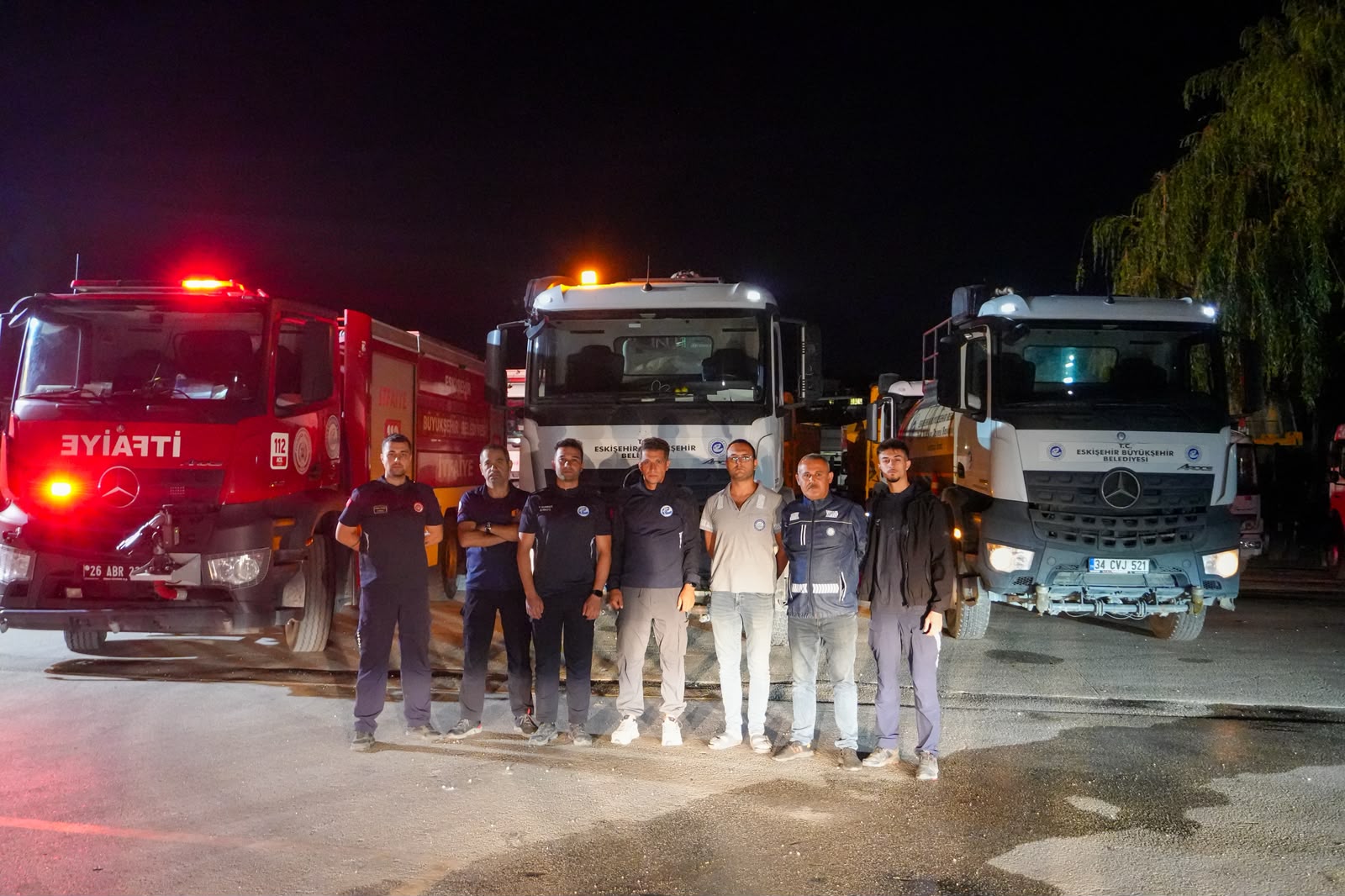 Eskişehir İtfaiyesi, Orman Yangınına Destek İçin Yola Çıktı