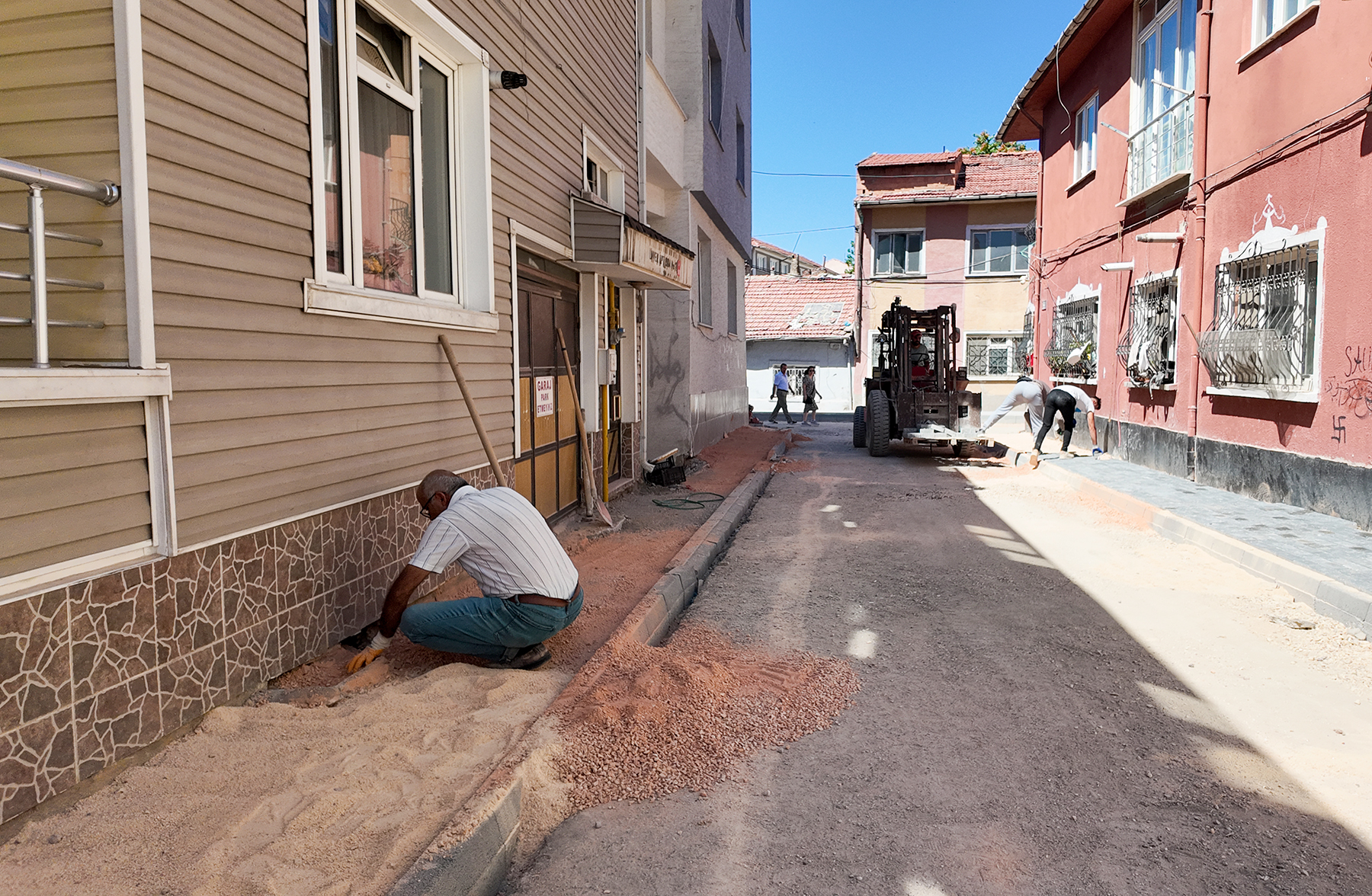 Tepebaş'ında çalışmalar hızla sürüyor