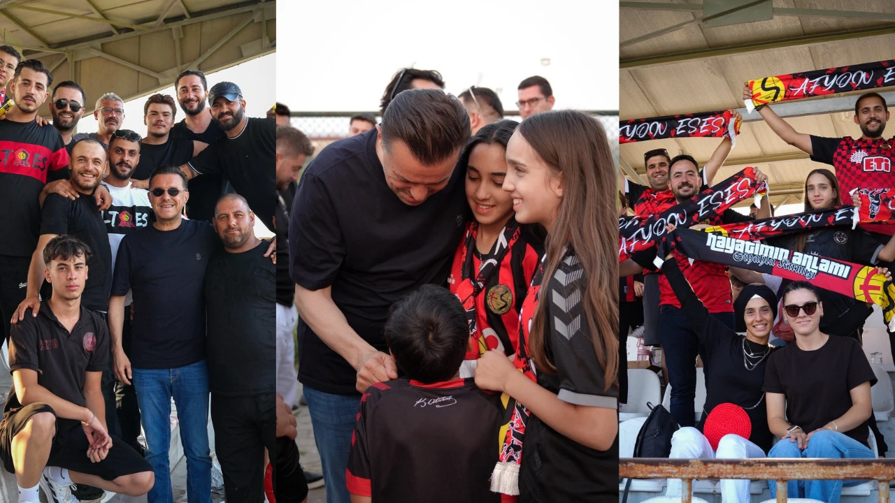 Nebi Hatipoğlu taraftarlarla maçı izledi