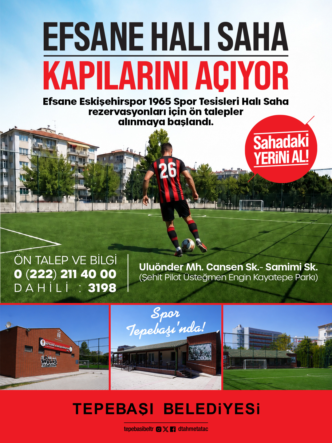 Efsane Halı Saha Santraya Hazır