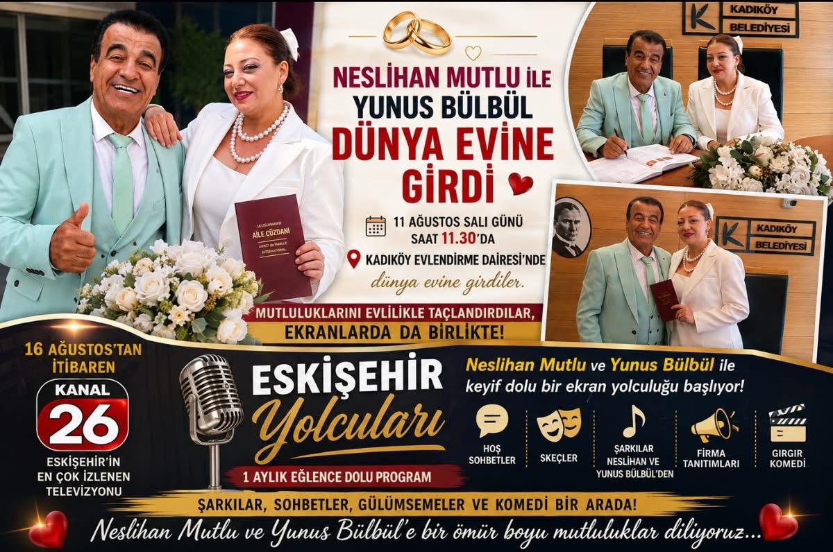 Yunus Bülbül ve Neslihan  Mutlu dünya evine girdi
