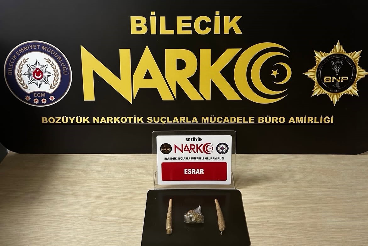 Bilecik’te bir şahsın üzerinde esrar maddesi çıktı