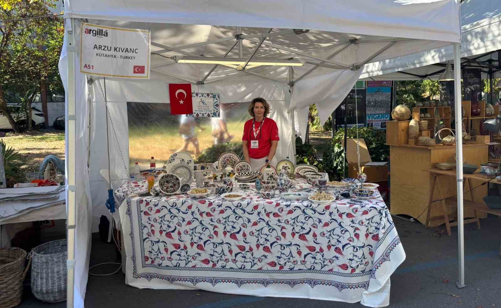 Kütahya’nın seramik sanatı İtalya’da uluslararası festivalde tanıtıldı